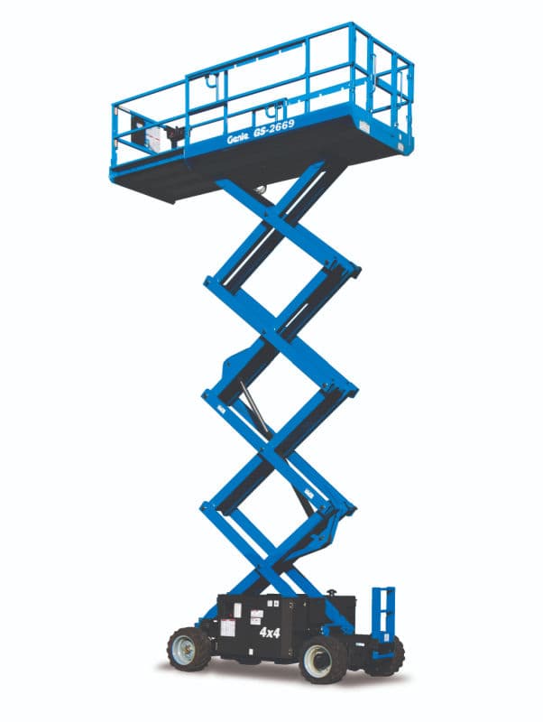 26' Scissor Lift - All Terrain Gas (Genie GS-2632)